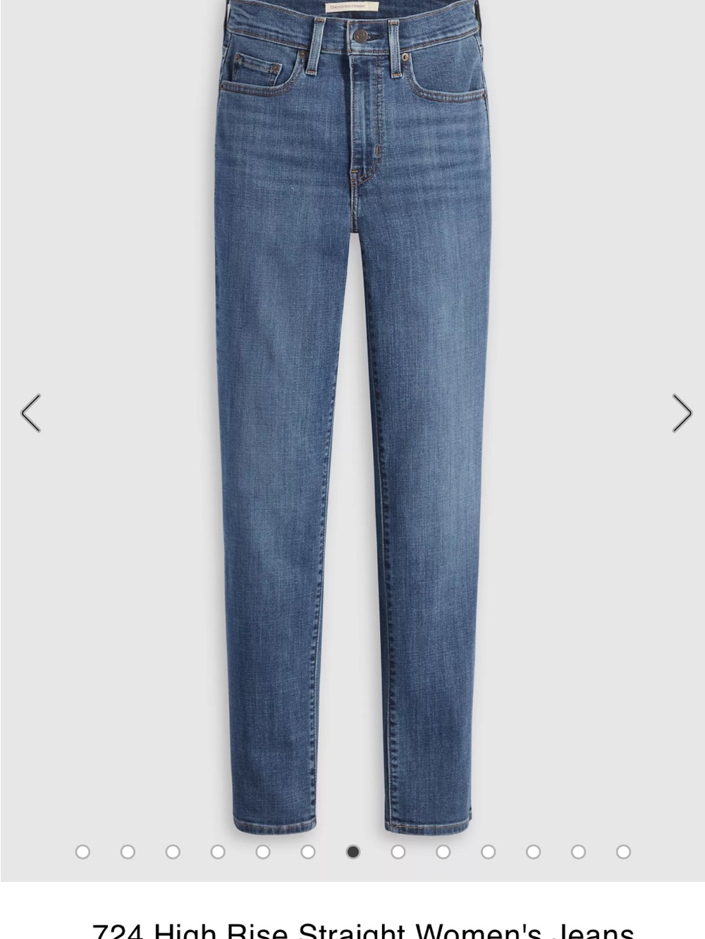 Levi's Straight Leg Jeans in Medium Blue Wash-inseam 28